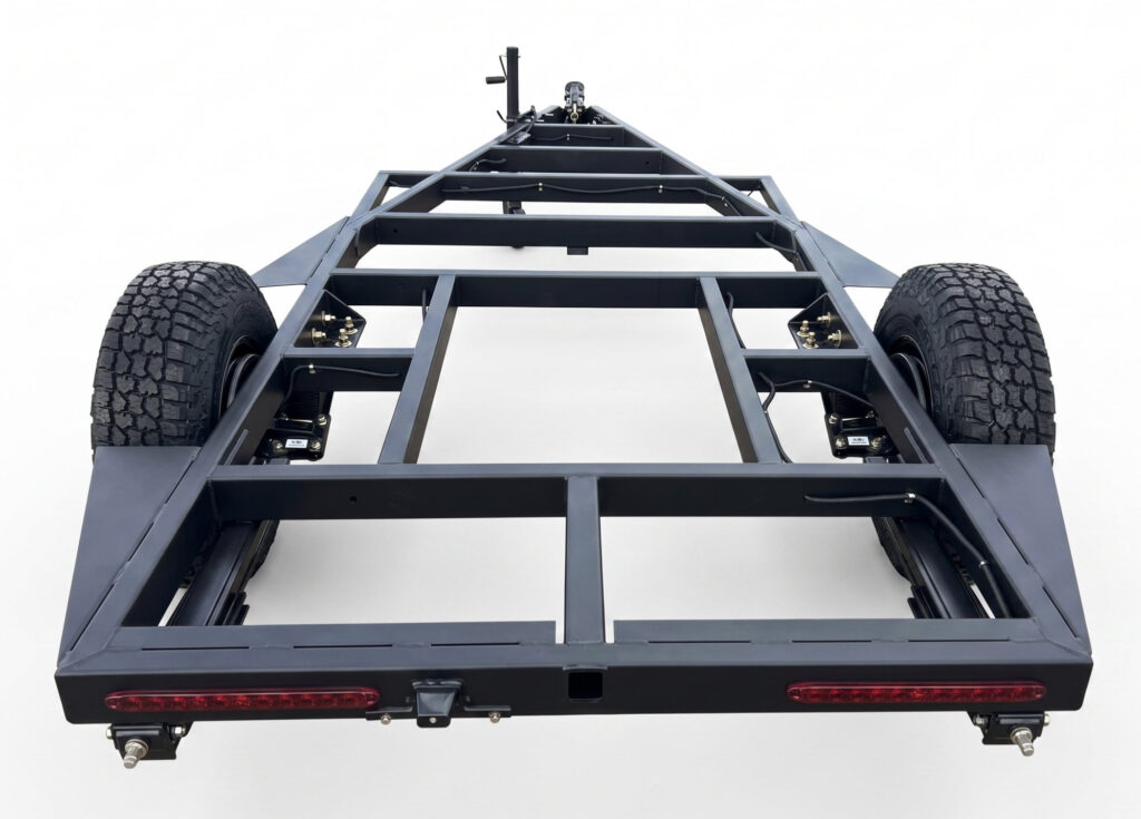 Steel-frame-chassis-locking-fastener-detail-washboard-road-durability