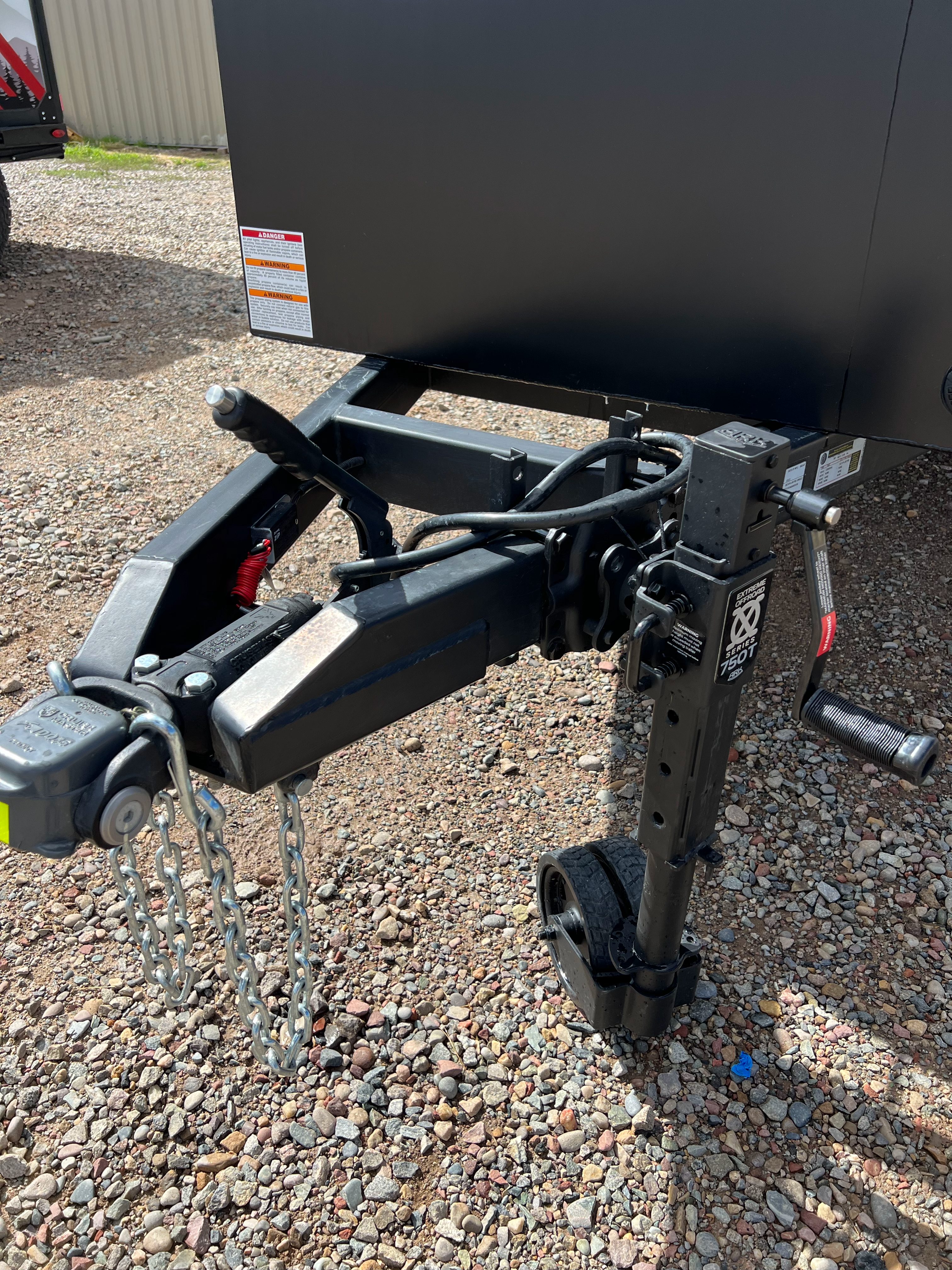 Jacks come in handy in an off-road hunting camper!